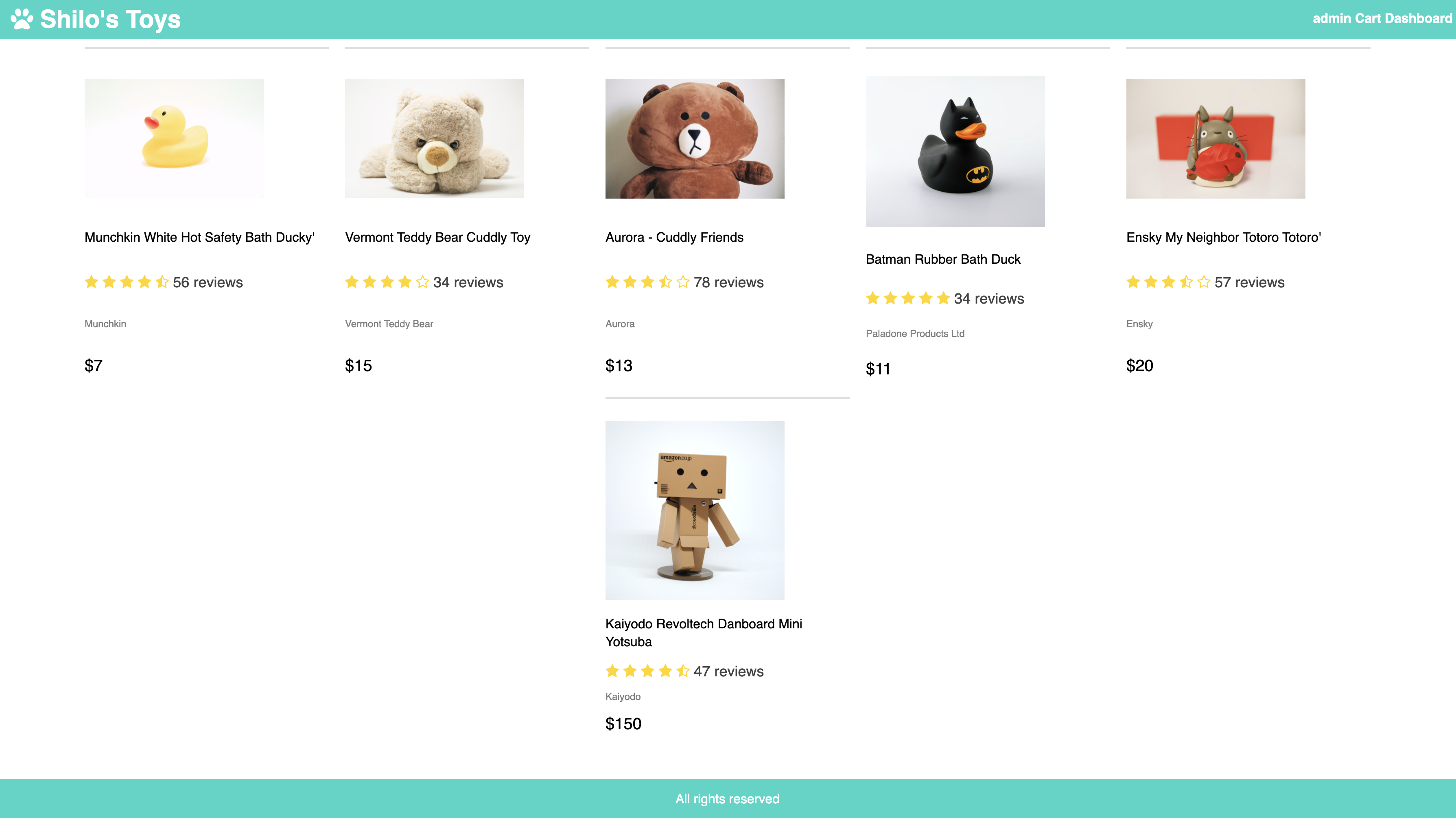 Home page of Shilo's Toys